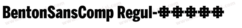 BentonSansComp Regul字体转换